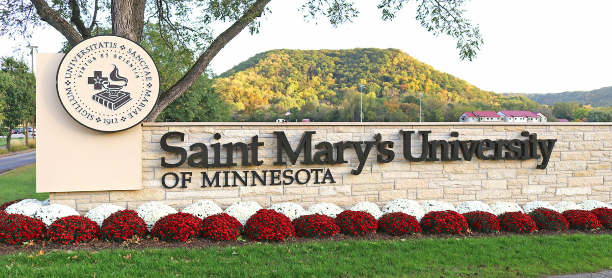 Saint Mary's Welcome Sign